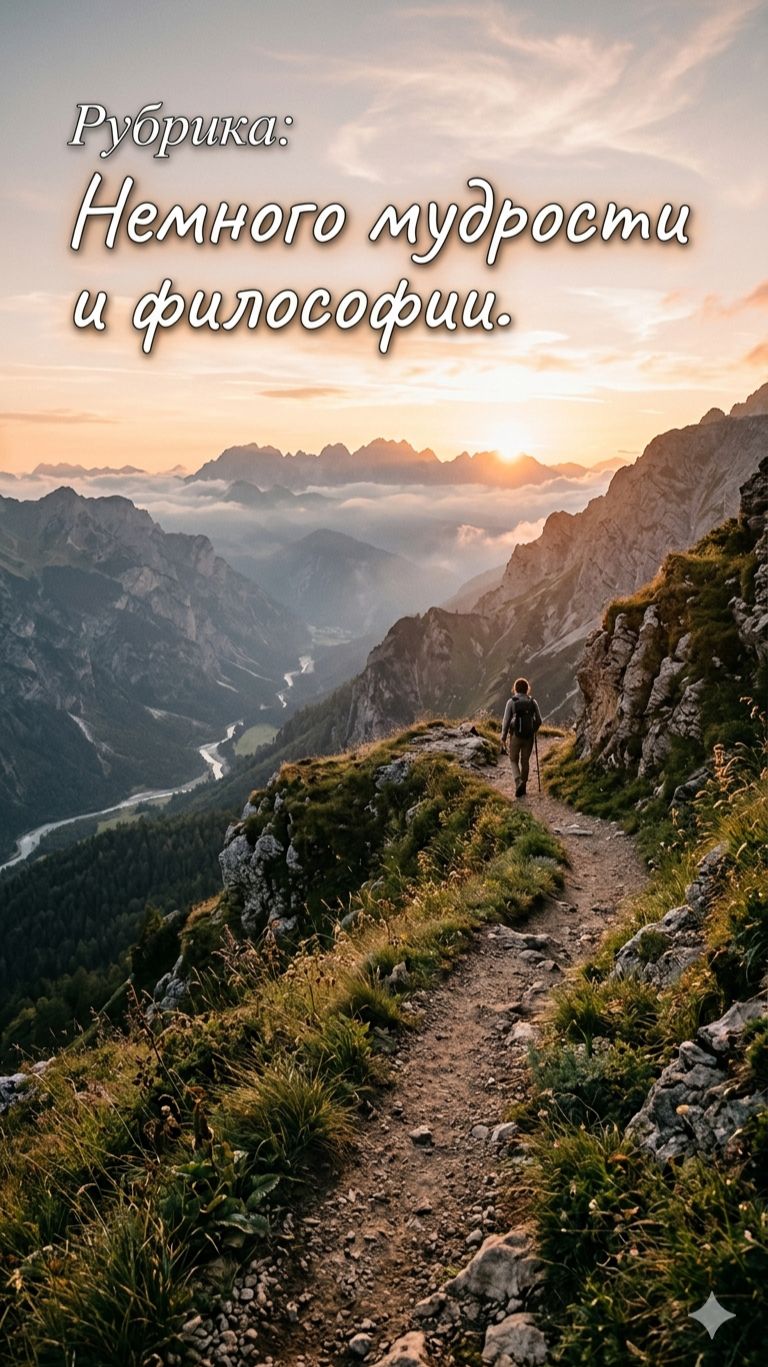Новая рубрика: Немного мудрости и философии.