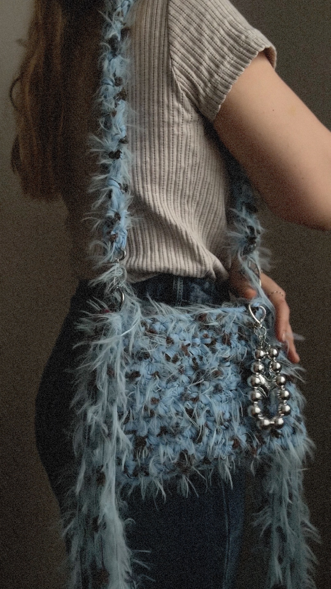 Пушистая сумочка