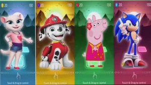 Анджела, Щенячий Патруль, Свинка Пеппа и Соник