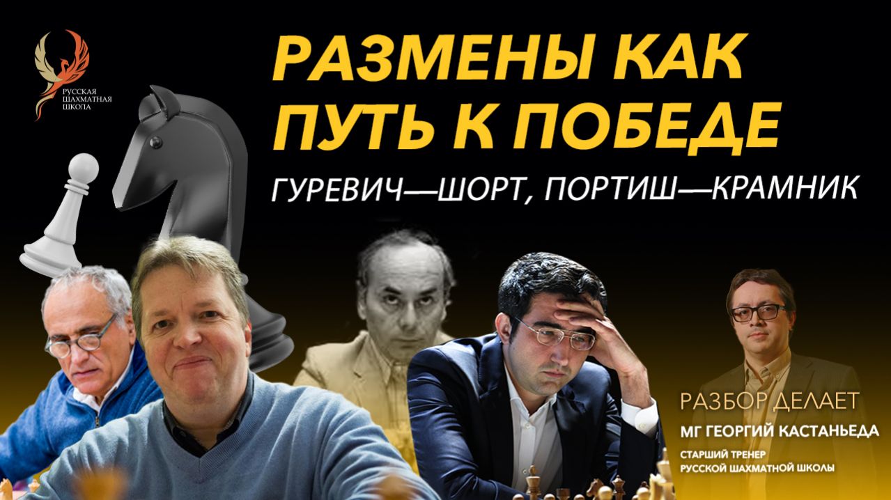 Гуревич—Шорт, Портиш—Крамник. Размены как путь к победе.