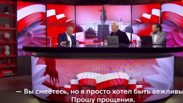 Пакетик  с наркотой упал у президента Польши Кароля Навроцкого во время интервью по ТВ