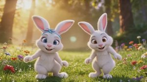 Детская песенка - мы веселые зайчата