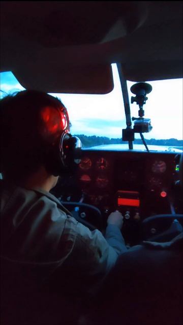 Cessna 172: Вечерние полеты - Взлет