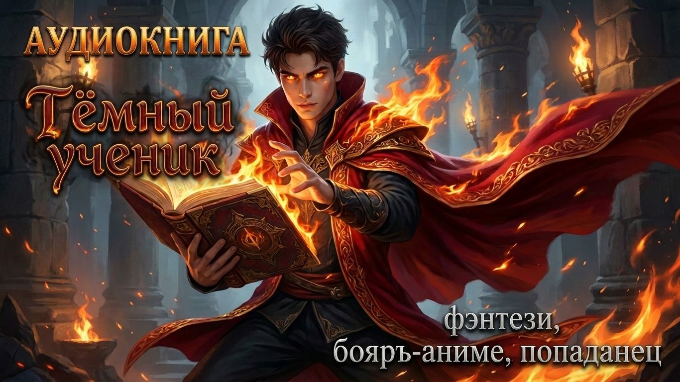 АУДИОКНИГА ТЁМНЫЙ УЧЕНИК, ПОПАДАНЕЦ, БОЯРЪ-АНИМЕ, БОЕВОЕ ФЭНТЕЗИ