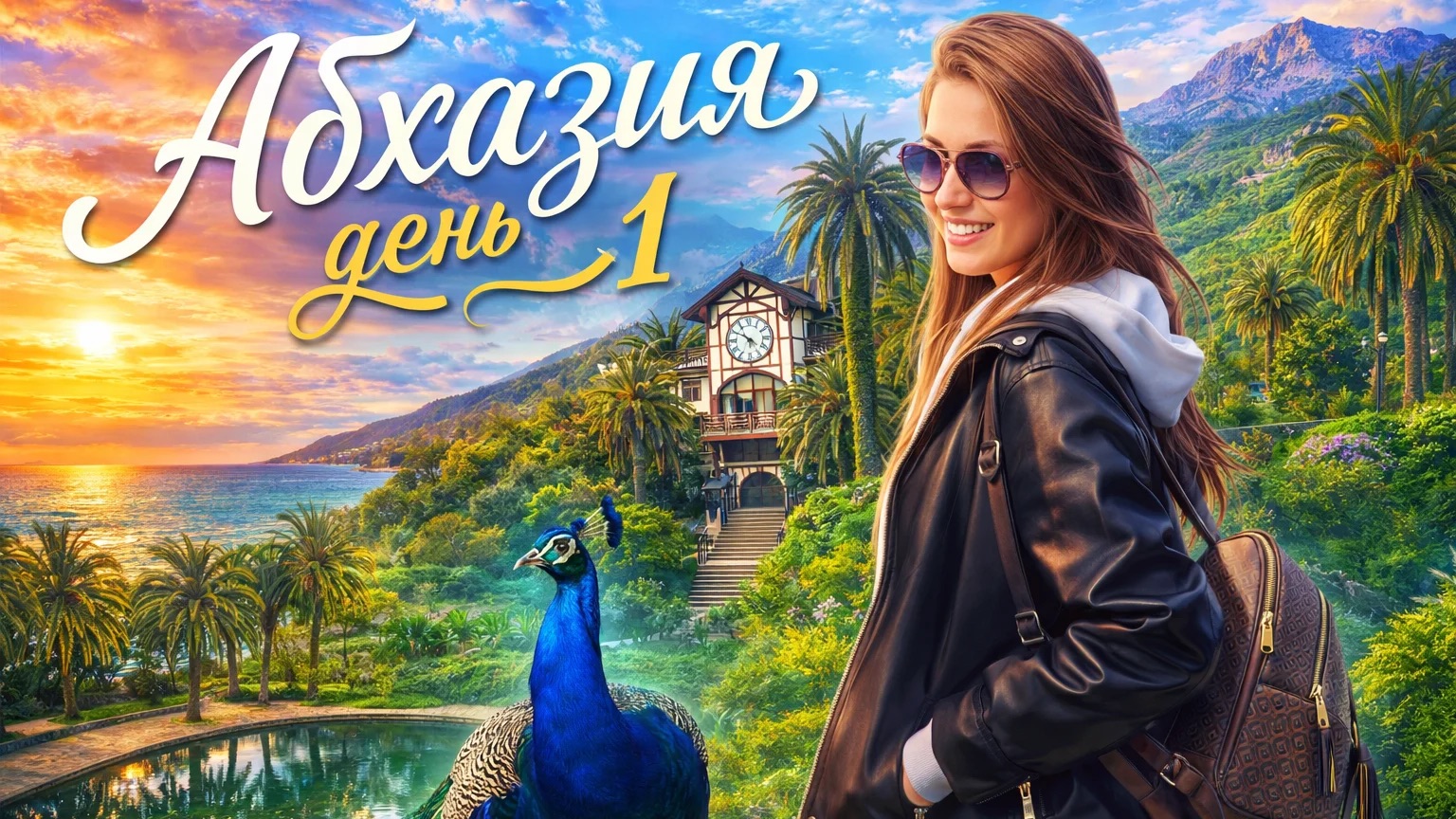 Абхазия День 1! Абалдели от красот Гагры…