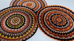 салфетки крючком из катушечных ниток #салфетки #рукоделие