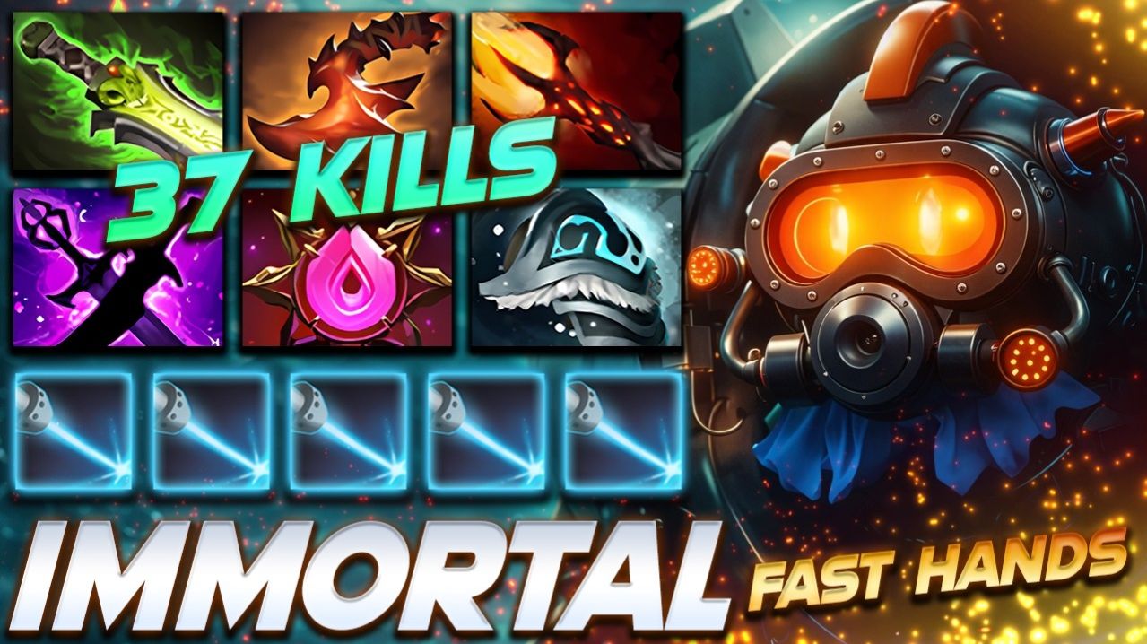 TINKER 37 FRAGS FAST HANDS — профессиональный геймплей в Dota 2 [Смотри и учись]