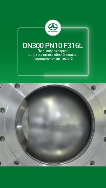 DN300 PN10 F316L Полнопроходной сверхизносостойкий клапан переключения типа С-AOGONG