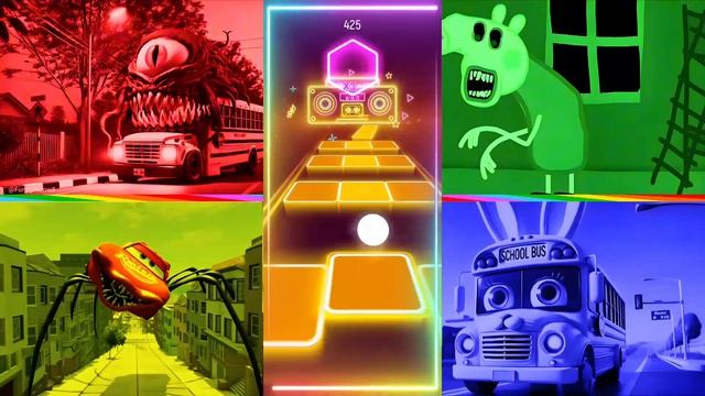 МУЛЬТИК ПРО МАШИНКИ Монстр Трак и Свинка Пеппа 🐷 ВЕСЕЛЫЙ ТАНЕЦ и Автобус Едок