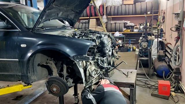 Volkswagen Passat B5 1,8т. Масла в антифризе попало 4 часть