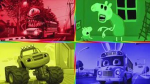 МУЛЬТИК ПРО МАШИНКИ Монстр Трак и Свинка Пеппа 🐷 ВЕСЕЛЫЙ ТАНЕЦ и Автобус Едок