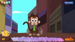 WHO PAINTED MIRCHINAGAR Little Singham vs Punky Chunkies!  Big Animation