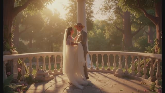 Мультфильм в стиле Pixar -  танец жениха и невесты