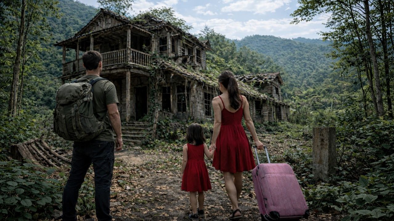 Жители деревни помогают молодой паре построить уютный дом и летнюю кухню.