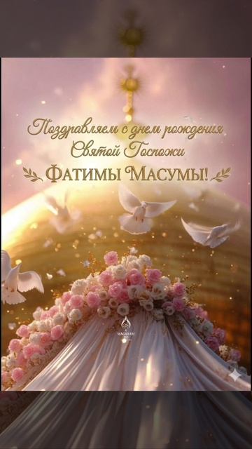 Поздравляем с днем рождения Святой Госпожи Фатимы Масумы (мир ей)! 🌹

В этот благословенный день се