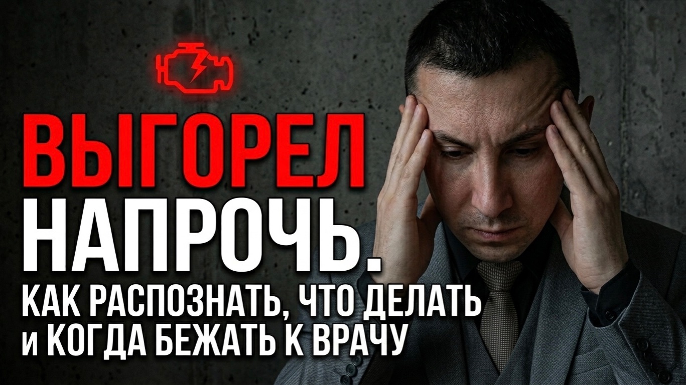 Честно о выгорании: маркеры, депрессия, психиатр. Мой опыт