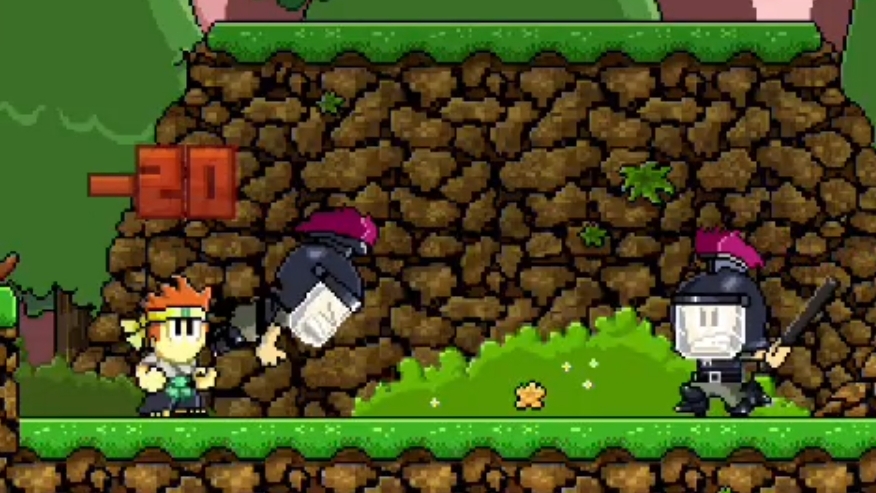 Dan The Man. Бои совершенно безумны в этой игре-платформере МНОГОПОЛЬЗОВАТЕЛЬСКОЕ ОБНОВЛЕНИ