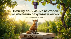 Почему понимание векторов не изменило результат в жизни