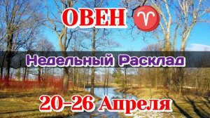 ОВЕН♈ Недельный расклад 20-26 АПРЕЛЯ /Таро Прогноз/Сферы жизни