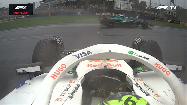 Формула 1. Авария Хаджара на ГП Австралии 2025 (гонка)