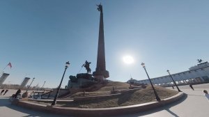 Поклонная гора на моноколесе