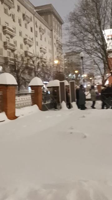 Очередь в Третьяковскую галерею