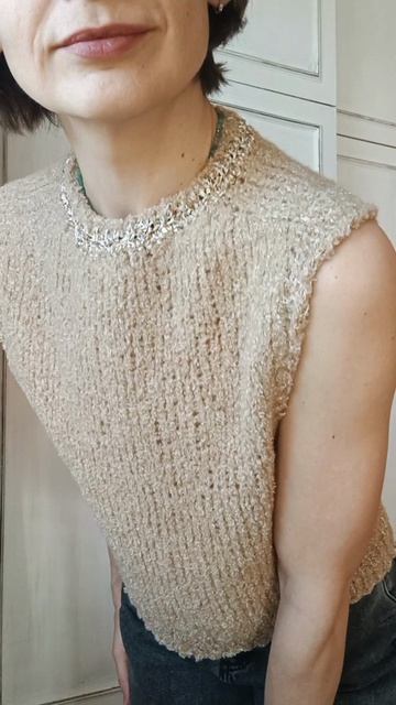 Вязаная жилетка букле Gold 🏆❤