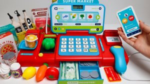 Работа игрушечного детского кассового аппарата! Обзор игрушек! Игры для детей и распаковка!