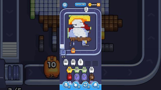 Прохождение 781 уровня Pixel Flow