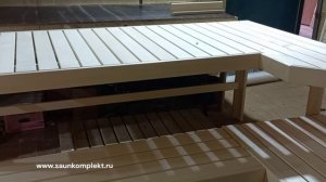 Полок из осины в баню на заказ 2