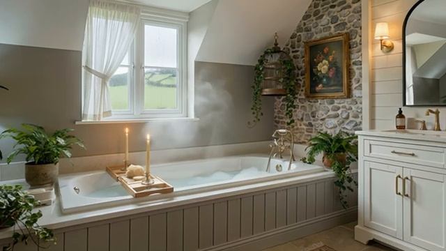 Побег в дождливый коттедж , экскурсия по уютному дому