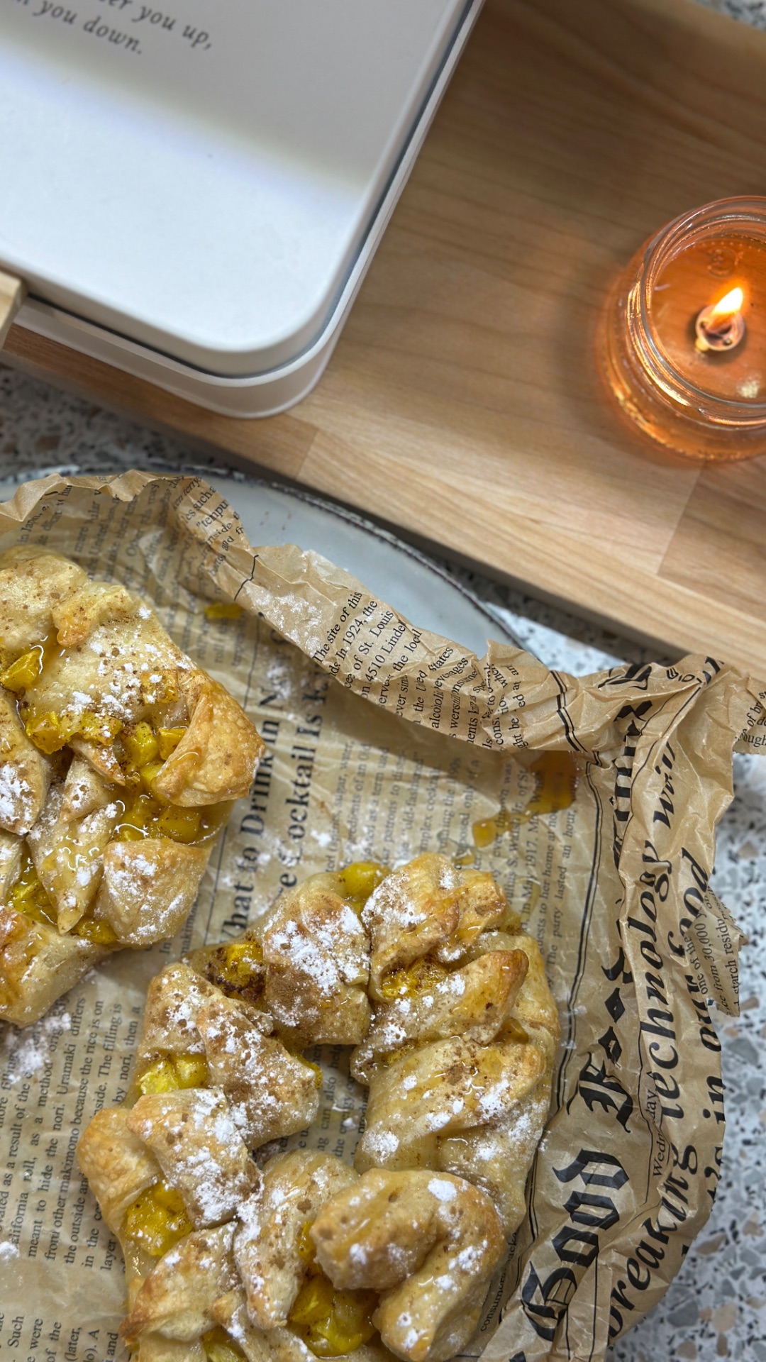 Ватрушки с манго и карамелью 🥹