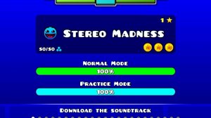 Stereo madness пройти на три звёздны