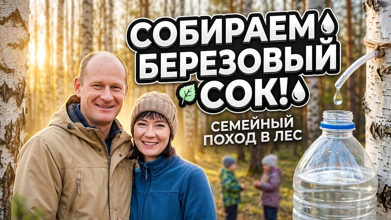 Как ПРАВИЛЬНО собирать березовый сок? Семейный поход в лес и рецепт кваса.