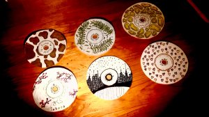 Крашу диски // Украшения для комнаты