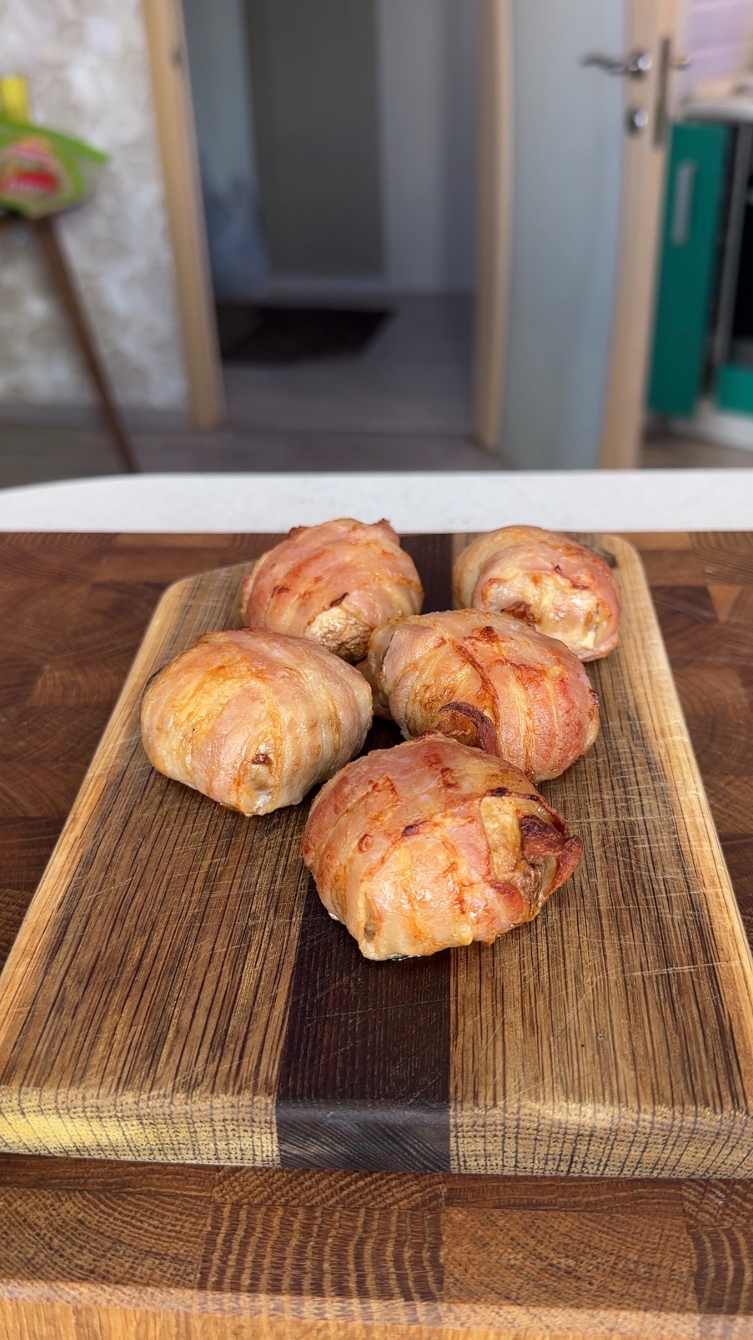 Грибы в беконе