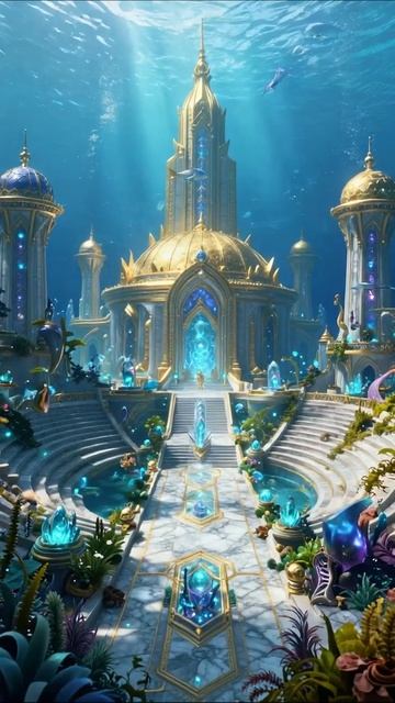 Подводное королевство: таинственные глубины океана #искусство #анимация #приключения