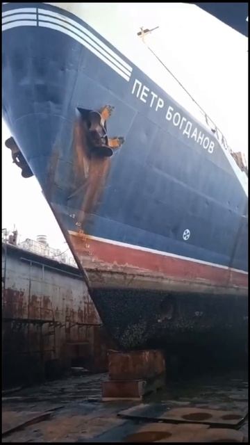 PYOTR BOGDANOV Уникальный корабль
встал на ремонт во Владивостоке