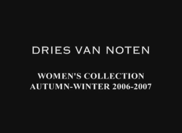 Показ женской коллекции Dries Van Noten осень-зима 2006-2007 (без звука)