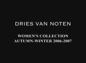 Показ женской коллекции Dries Van Noten осень-зима 2006-2007 (без звука)