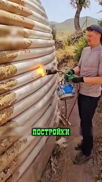 Строят дома необычным методами