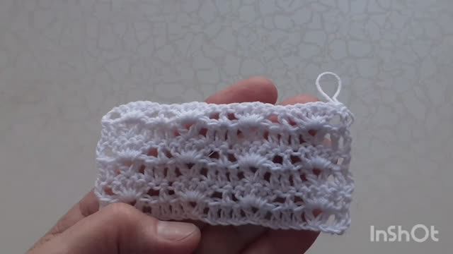 Узор крючком для начинающих вязальщиц.