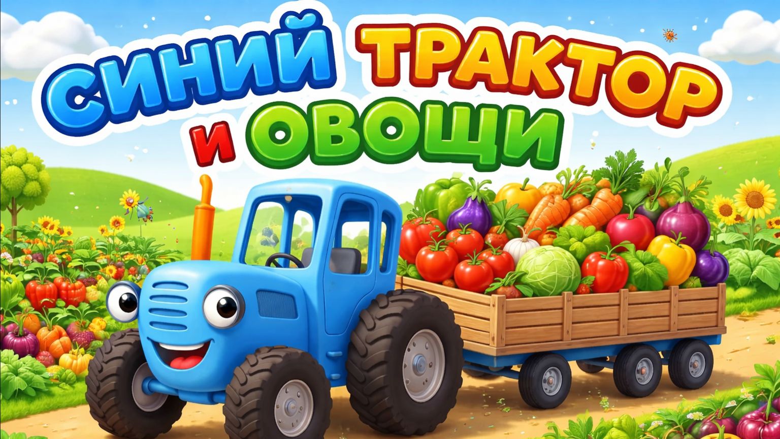 Синий Трактор и Овощи! Мультик для малышей