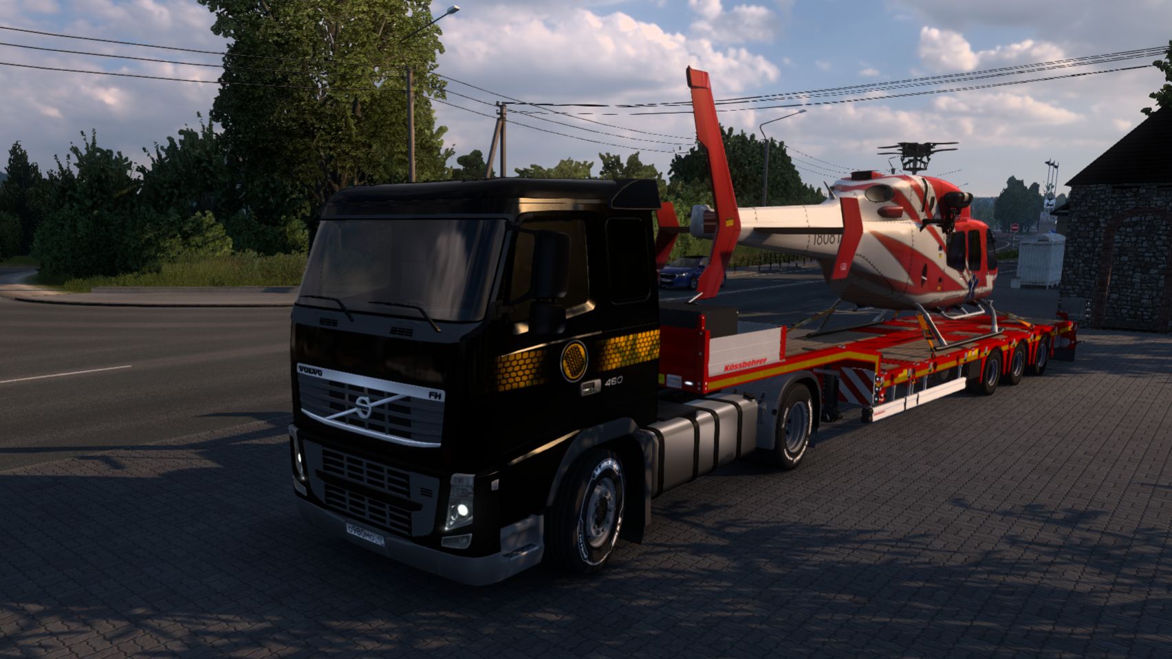 Рейс в Белоруссию на своём тягаче и трале