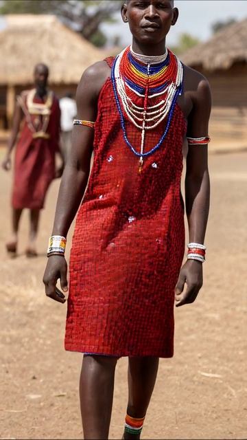Культура масаев: традиционная одежда и обычаи #масаи #традиции #культура