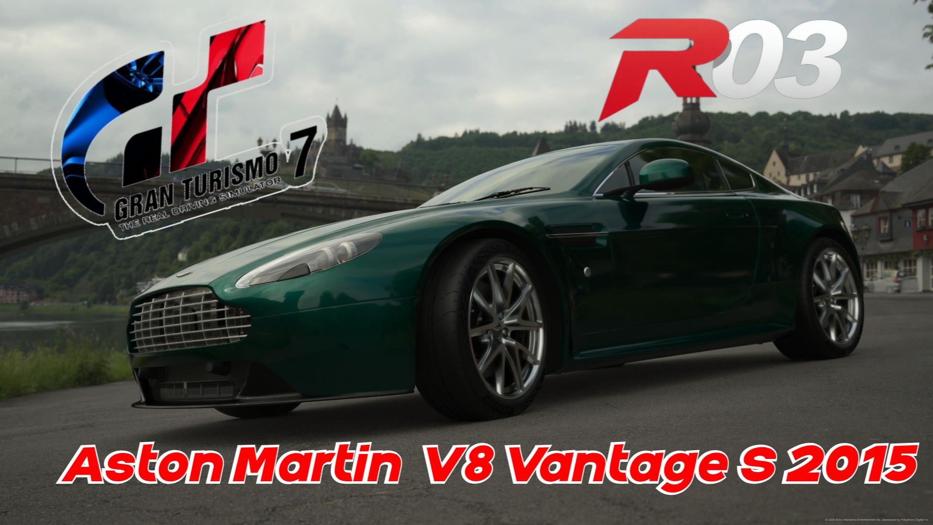 «Gran Turismo 7 — Британская элегантность и мощь: Aston Martin V8 Vantage S 2015!»