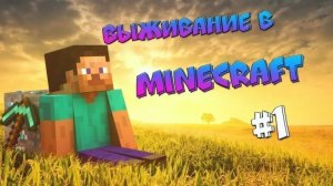 1 ЧАСТЬ ВЫЖИВАНИЯ В МАЙНКРАФТ! Уже нашёл ЖЕЛЕЗО? #1