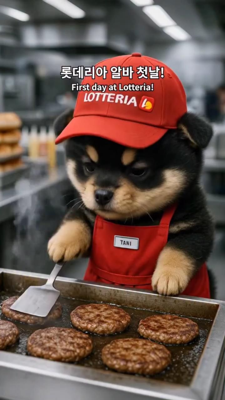  Нейровидео: пёсик жарит котлеты в Макдональдсе  когда на кухне хвост а не шеф! 