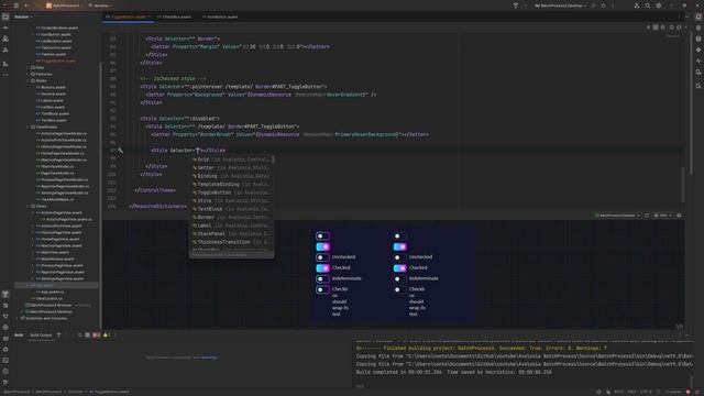 19. Avalonia UI Real World (Toggle Button Styling)
