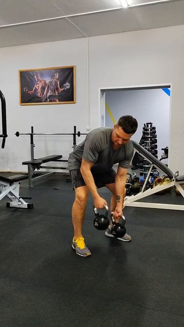 Работа с гирей🔥